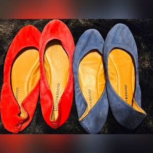 Lucky Brand suede flats lot